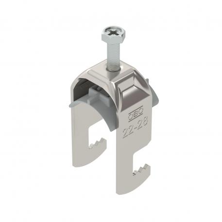 Bride de fixation 2056 pied F, simple, plaque de pression en matière plastique, A2 22 | 28 | 3