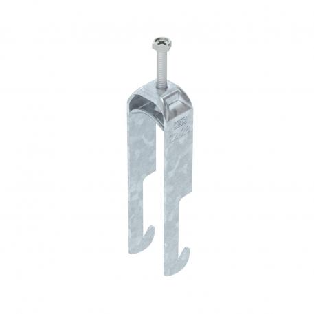 Bride de fixation 2056 pied W, double, plaque de pression métallique, FT 22 | 28 | 3