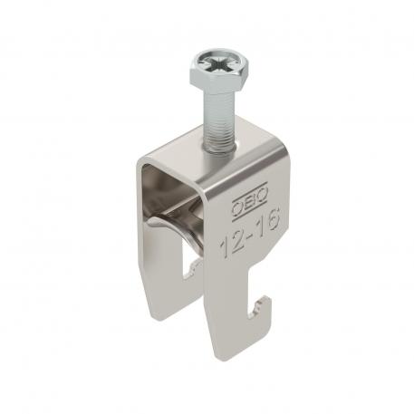 Bride de fixation 2056 pied U, simple, plaque de pression métallique, A2 12 | 16 | 3