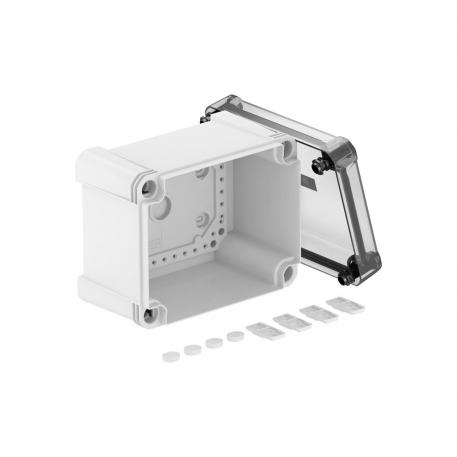 Lege kabeldoos X10 177x137x110 |  | IP67 | grijs / transparant