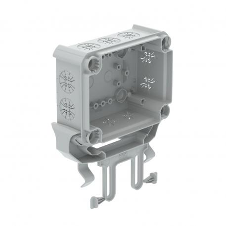 Partie inférieure de boîte de dérivation, avec élément de fixation   | 10 | IP30 | gris clair ; RAL 7035