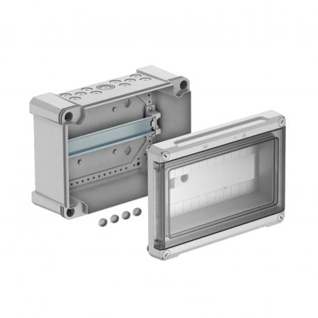 Miniverdeler 12 deeleenheden, leeg, polycarbonaat