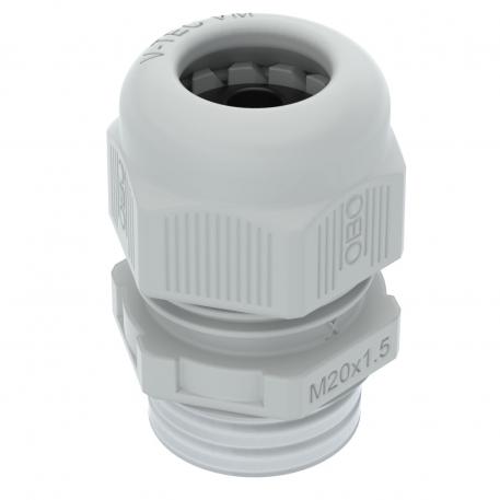 Wartel, metrische schroefdraad met meervoudig dichtingsinzetstuk, lichtgrijs 4 |  | M20 x 1,5 | ja | lichtgrijs