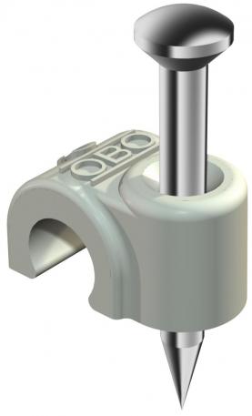 ISO-nagelclip type 2004, lichtgrijs 18 | 4 | 2,0x18 | lichtgrijs; RAL 7035