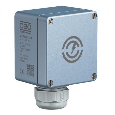 Overspanningsbeveiliging voor hogesnelheidsnetwerken tot 1 GBit (klasse EA/CAT6) 8 | Fijnbeveiliging, 8 aders + afscherming |  | 58 | RJ45 8(8)