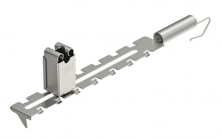 Porte-conducteur avec ressort tendeur