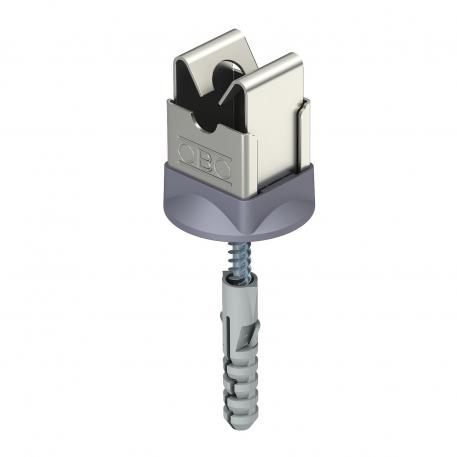 Leidinghouder voor Rd 8 mm, bevestiging met schroef en plug