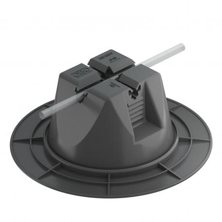 Porte-conducteur pour toit plat, avec base large