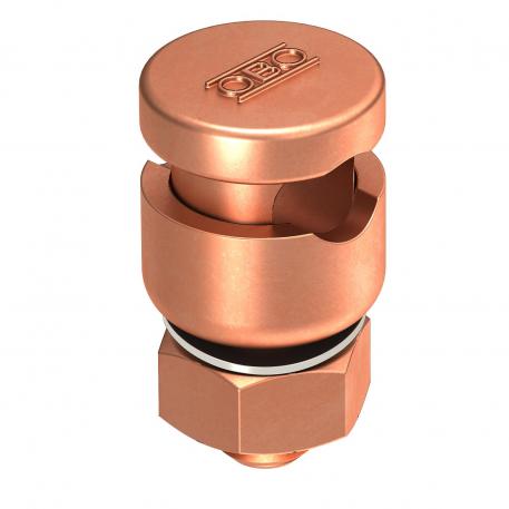 Verbinder Rd 8-10 mm met drukstuk Cu