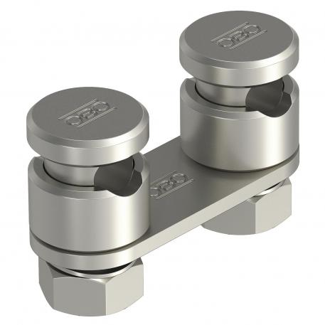 Verbinder Rd 8-10 mm, 2-voudig met drukstuk