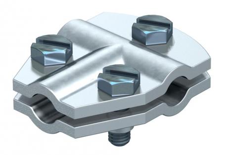 T-verbinder Rd 8-10 mm, 3-voudig geschroefd FT