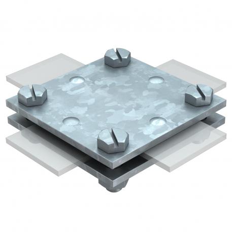 DIN-kruisverbinder voor platte geleider