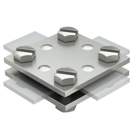 Kruisverbinder vlak/vlak zonder tussenplaat FT