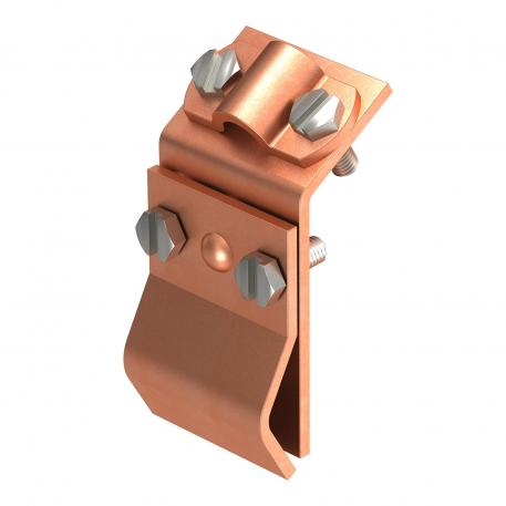 Dakgootklem voor alle plaatdikten Cu