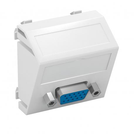 VGA-aansluiting, 1 module, schuine uitlaat, met schroefverbinding