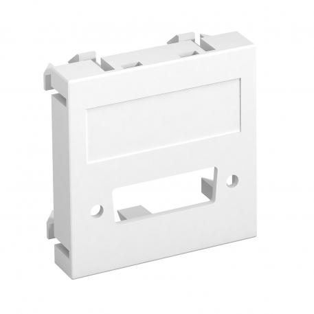 Multimediadrager voor DVI steekverbinding, 1 module, rechte uitlaat