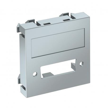 Support de prise DVI, 1 module, sortie droite  |  | autres | alu peint