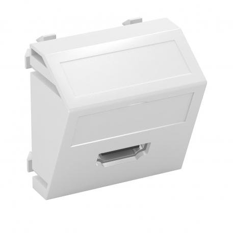 HDMI aansluiting, 1 module, schuine uitlaat, met schroefverbinding