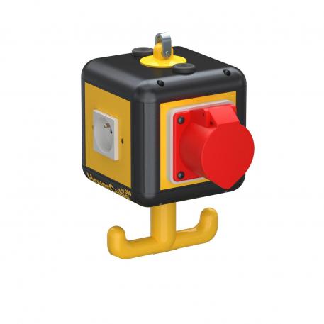 HoverCube VH-4, 3 x contactdoos met aardingspen, 1x CEE 16 A