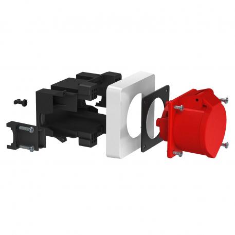 Contactdoos compleet CEE, 1-voudig, 16 A