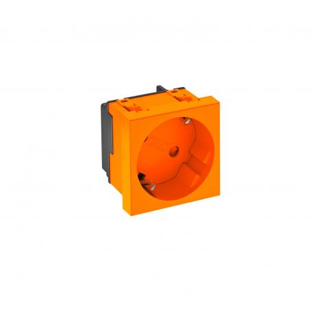 Contactdoos 33°, randaarde, 1-voudig 1 | 1-voudig 33° | oranje; RAL 2004