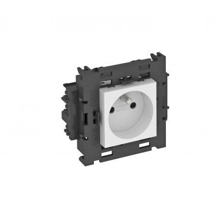 Contactdoos 0°, Connect 80, met penaarde, 1-voudig