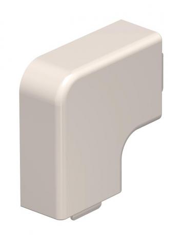 Couvercle d'équerre plat pour goulotte de type WDK 15030  | 30 | blanc crème ; RAL 9001