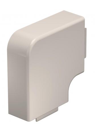 Couvercle d'équerre plat pour goulotte de type WDK 40090  | 90 | blanc crème ; RAL 9001