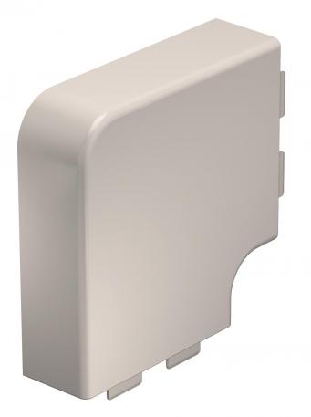 Couvercle d'équerre plat pour goulotte de type WDK 40110  | 110 | blanc crème ; RAL 9001