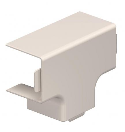 Couvercle de pièce en T, pour goulotte de type WDK 30030 50 | 39 | 30 | blanc crème ; RAL 9001