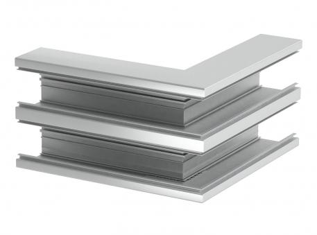 Angle extérieur, hauteur de goulotte 90 mm aluminium
