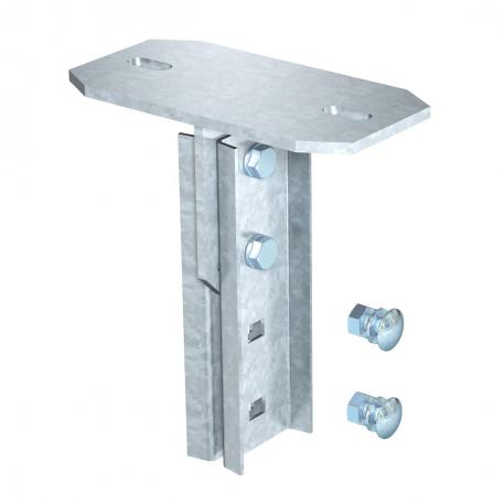 Verstelbare kopplaat, langsrichting