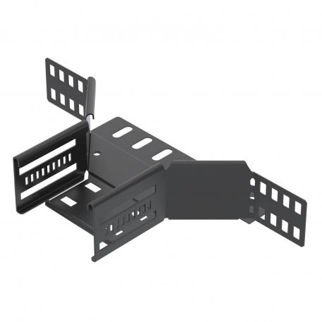 Aanbouw T-stuk 60, zwart 100 | diepzwart; RAL 9005