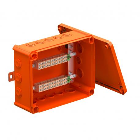 FireBox T250 met kabelinvoeren, voor datatechniek, 4x24 225x173x86 | 10 | IP66 | oranje; RAL 2003