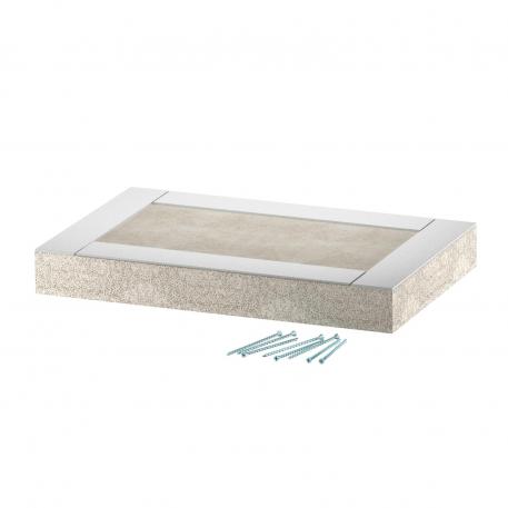 Embout d'extrémité pour goulotte coupe-feu PYROLINE® Con D EI60 260 | 167 | gris