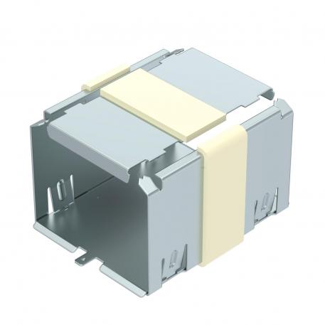 Kit éclisse couvre-joint, hauteur de goulotte 80 mm zinc