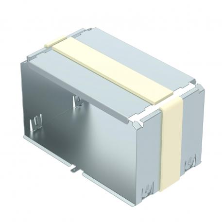 Kit éclisse couvre-joint, hauteur de goulotte 120 mm zinc