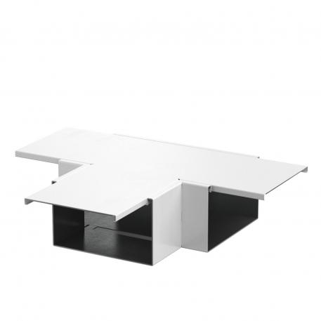 T-stuk, kanaalhoogte 120 mm, helder wit