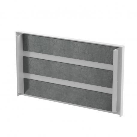 Eindstuk, kanaalhoogte 120 mm, helder wit