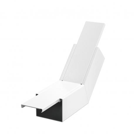 Verticale bocht stijgend, kanaalhoogte 80 mm, helder wit