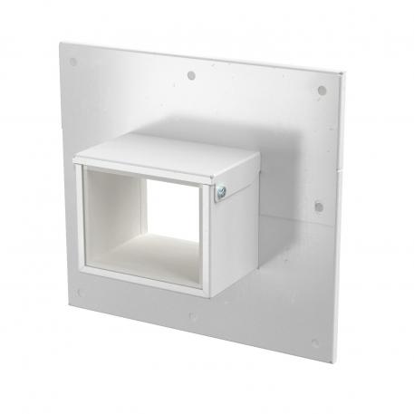 Wandaansluitkraag 3- en 4-zijdig, kanaalhoogte 80 mm, helder wit