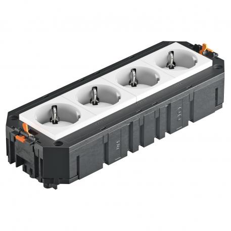 UTC4 met 4 contactdozen met randaarde