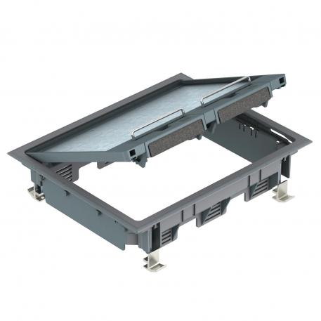 Boîtier de sol GES6 pour installation dans des faux-planchers