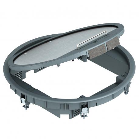 Insert d'appareil GESR9 avec cadre de protection de tapis dans le couvercle à charnière