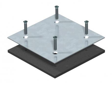 Afdekplaat voor montageopening Telitank