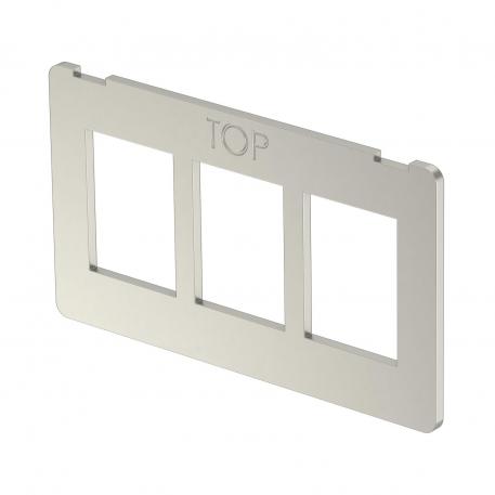 Plaque de support d'appareillages 3 x type A 