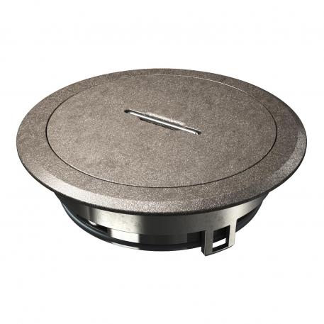 Apparaatinzet met tubus en handgreep, GES R2, nikkel-geoxideerd. Zinkpersgietsel