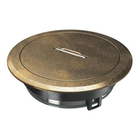 Inbouweenheid met tubus en greepklem GES R2, oudmessing Zinkpersgietsel