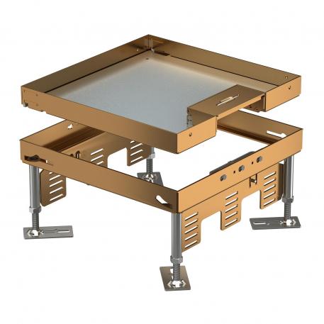 Nivelleerbare cassette met snoeruitlaat RKSN, messing 110 | 155 | 25 | 110 | Draaibaar | 9