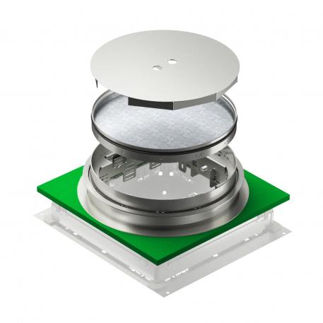 Cassette réglable en hauteur pour trappe d'inspection, RKNUZD3, acier inoxydable